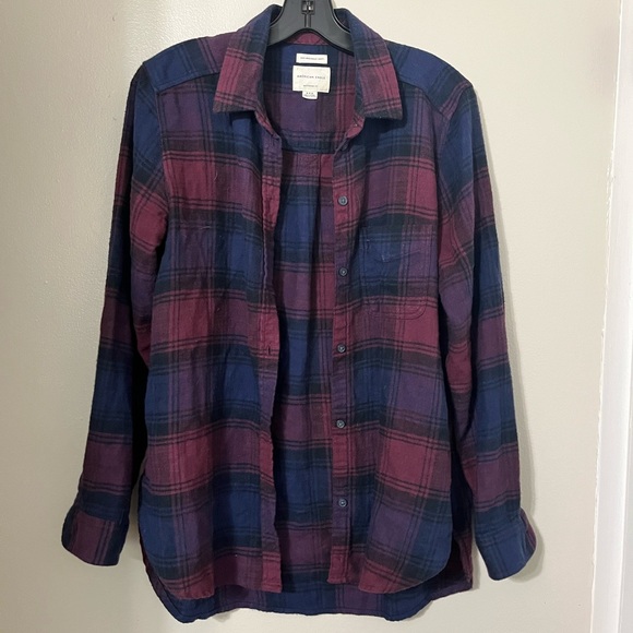 American Eagle Outfitters Tops - American Eagle | Boyfriend Fit Flannel Shirt